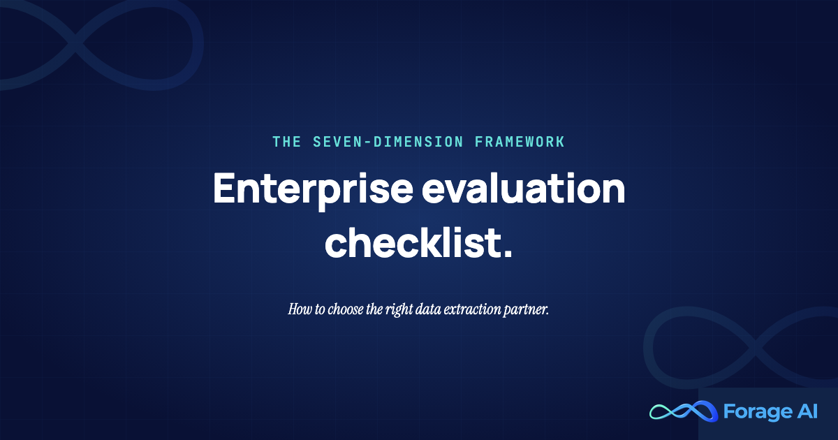 Data Extraction Company - Enterprise Evaluation Checklist featured image