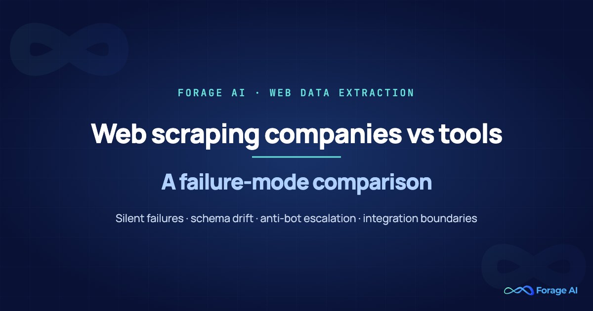 Web Scraping Companies vs Tools: A Failure-Mode Comparison featured image