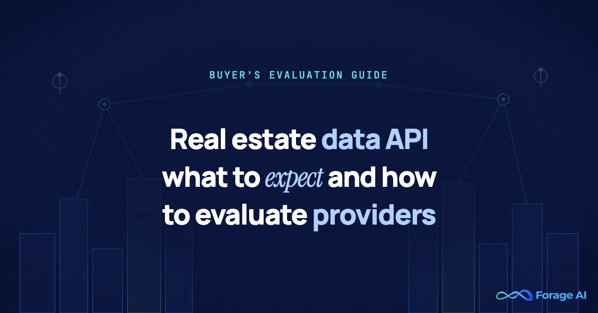 Real Estate Data API: What to Expect and How to Evaluate Providers featured image