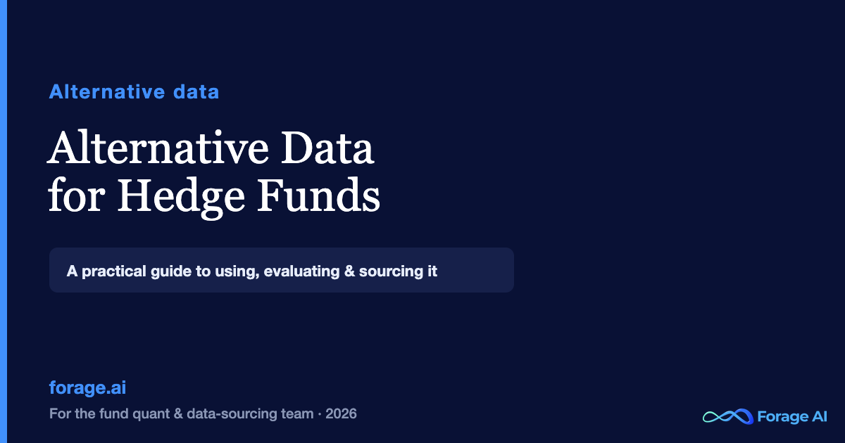 Alternative Data for Hedge Funds: A Practical Guide (2026)